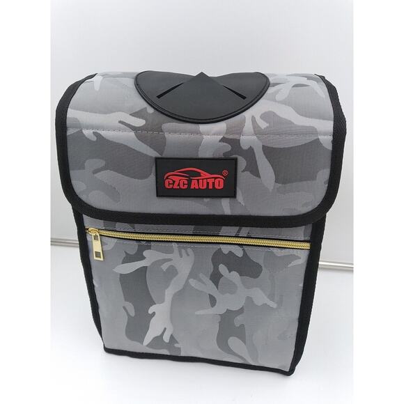 CZC AUTO Car Trash Can/Bin Leakproof Car Garbage Bin with Lid and Storage... - Picture 1 of 4